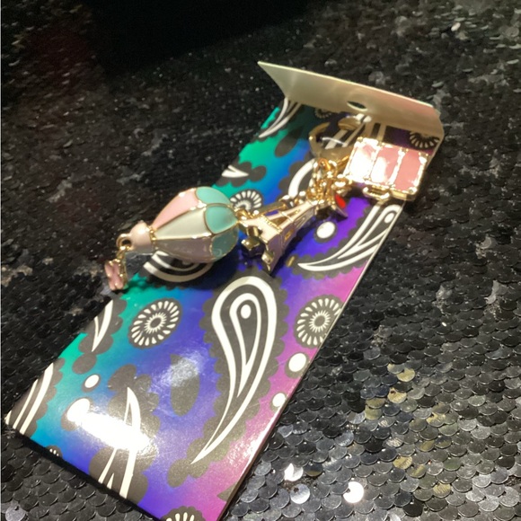 Gold Star Hot Air Balloon Bag/Key Charm - Picture 4 of 5